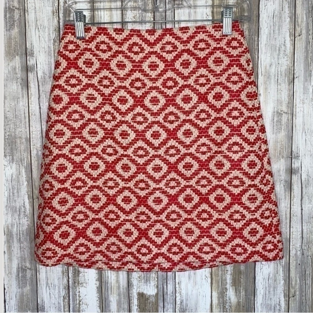 Loft Geo Jacquard Shirt Tweed Skirt - Picture 2 of 5